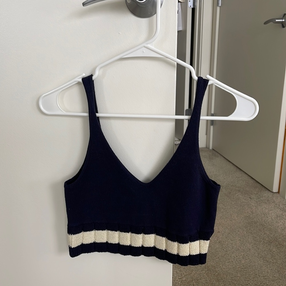 Urban outfitters knit navy tank